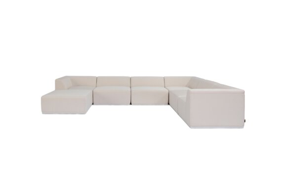 Relax Modular 7 U-Sofa Chaise Sectional Modular Sofa - Canvas by Blinde Design