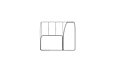 Connect C37 Modular Sofa - Technical Drawing / Side by Blinde Design