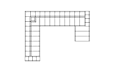 Connect Modular 7 U-Sofa Chaise Sectional Modular Sofa - Technical Drawing / Top by Blinde Design