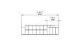 Connect Modular 5 L-Sectional Modular Sofa - Technical Drawing / Side by Blinde Design