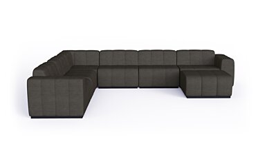 Connect Modular 7 U-Sofa Chaise Sectional Modular Sofa - Studio Image by Blinde Design