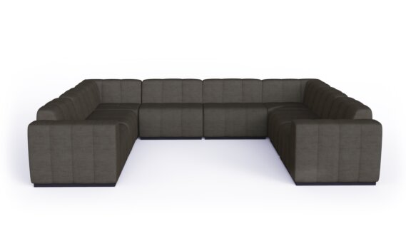 Connect Modular 8 U-Sofa Sectional Modular Sofa - Flanelle by Blinde Design