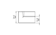Relax C37 Modular Sofa - Technical Drawing / Front by Blinde Design