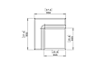 Relax C37 Modular Sofa - Technical Drawing / Top by Blinde Design