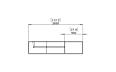 Relax Modular 6 L-Sectional Modular Sofa - Technical Drawing / Side by Blinde Design
