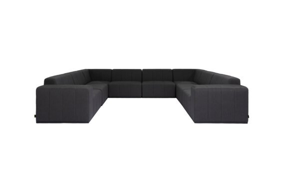 Connect Modular 8 U-Sofa Sectional Modular Sofa - Sooty by Blinde Design