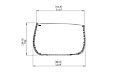 Stitch 125 Planter - Technical Drawing / Front by Blinde Design