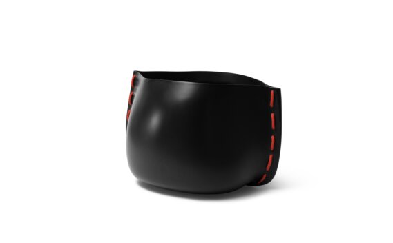 Stitch 50 Planter - Graphite / Red by Blinde Design