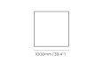 Niche L40 Coffee Table - Technical Drawing / Top by Blinde Design